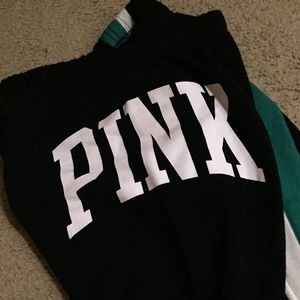 PINK VS jogging pants joggers green stripe